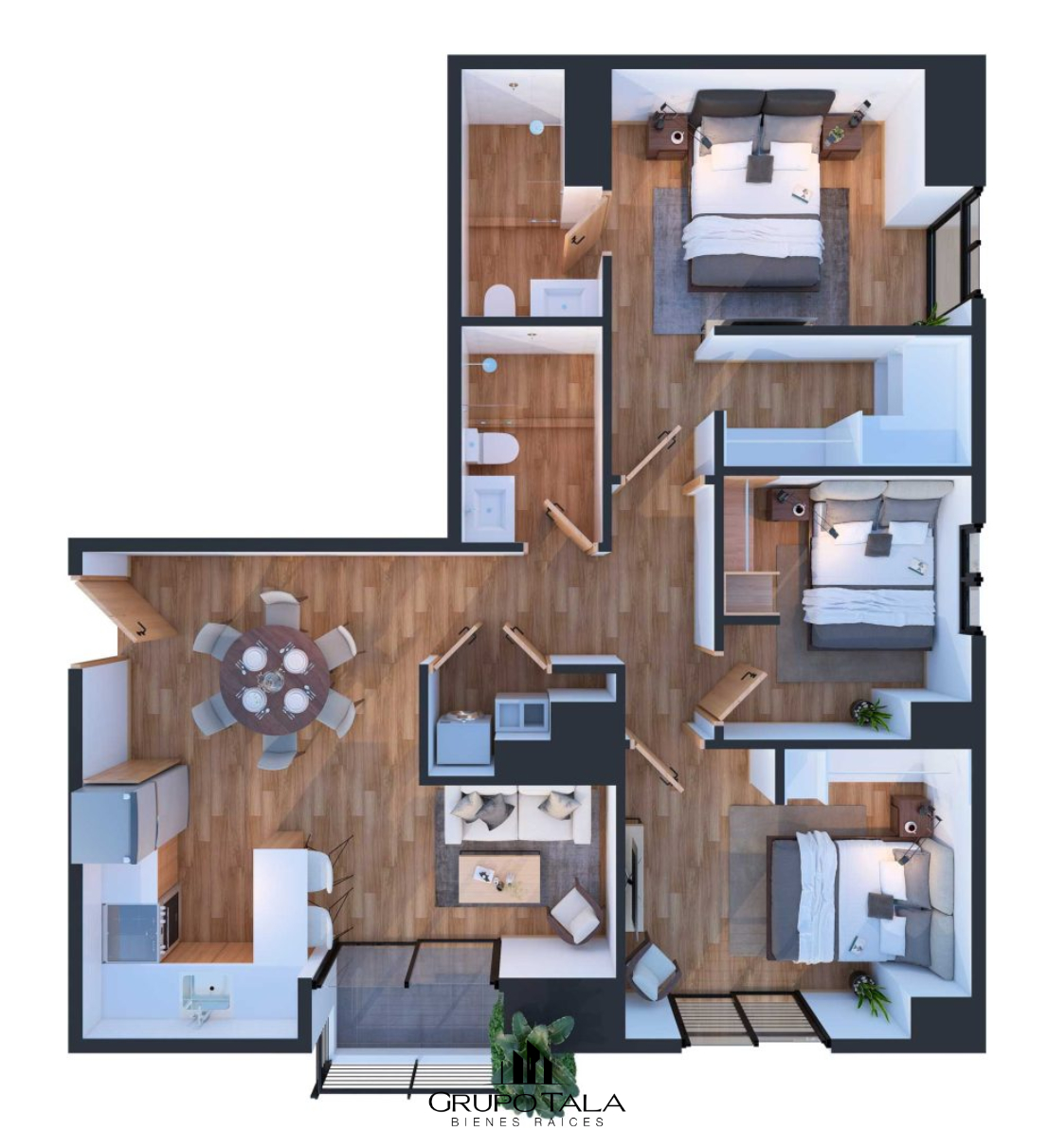 Proyecto de apartamentos en venta en zona 12, Vila Doce - Image 3
