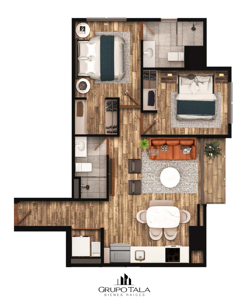 Proyecto de apartamentos en venta en zona 14, Amalfi - Image 1